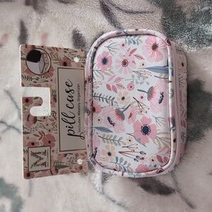 Floral Weekly Organizer Pill Box Case